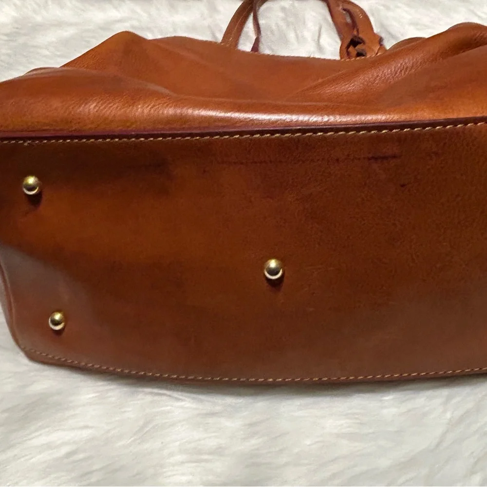 Dooney Bourke Florentine Leather Large Zip Barlow Satchel - Picture 5 of 16